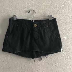 One teaspoon black jean skirt